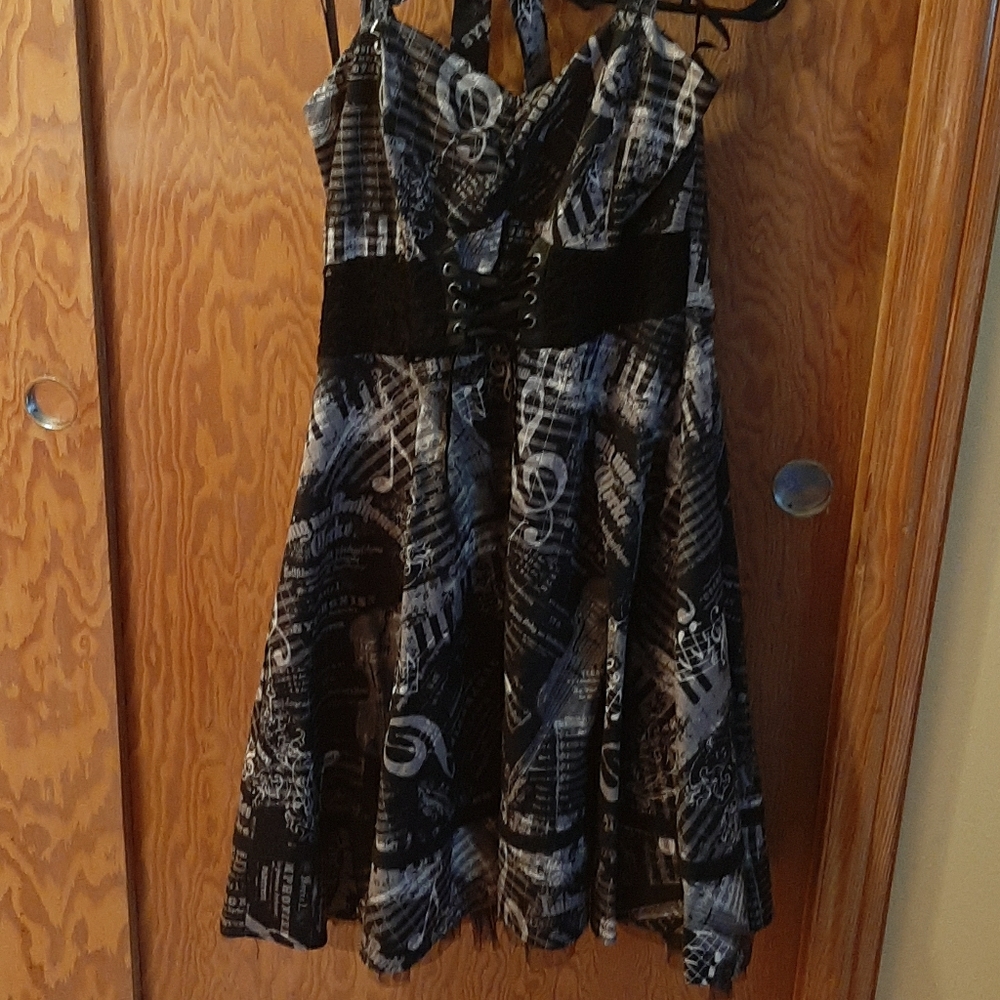 Musical Print Dress
